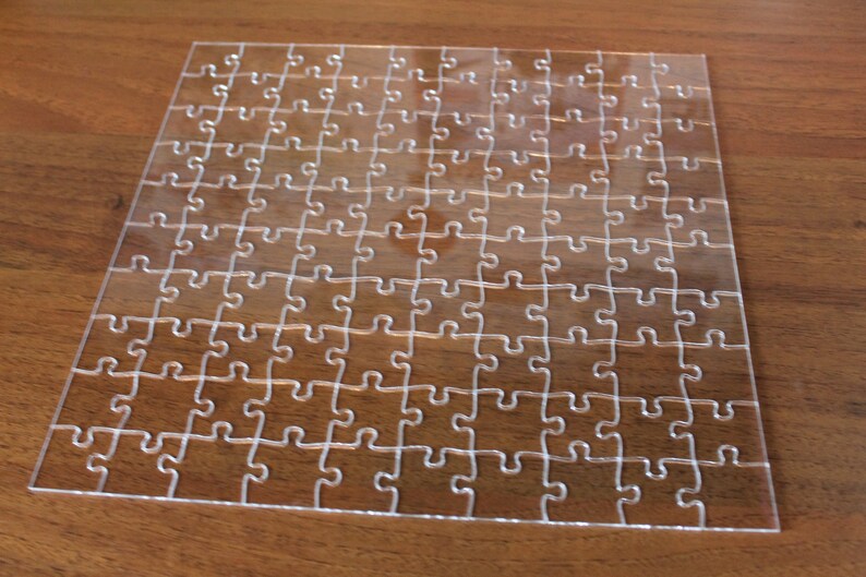 Clear Acrylic Puzzle Difficult Puzzle Adults Puzzle Etsy