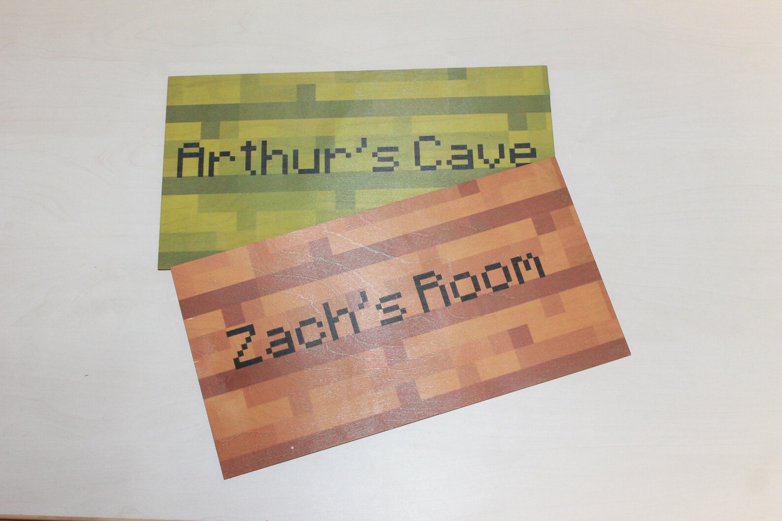 Personalized Minecraft Wooden Signs Minecraft Kids Plaque Etsy