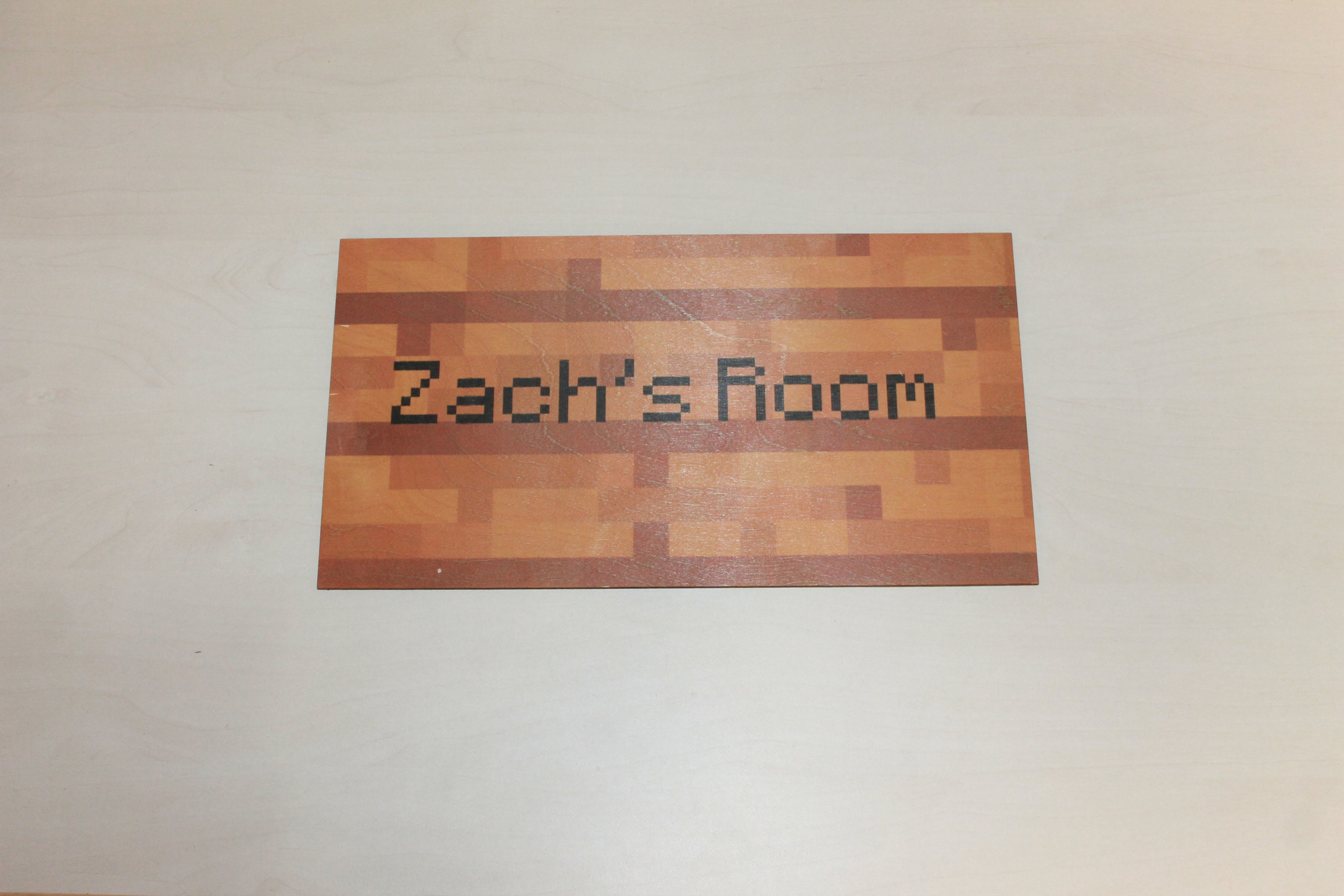 Personalized Minecraft Wooden Signs Minecraft Kids Plaque Etsy