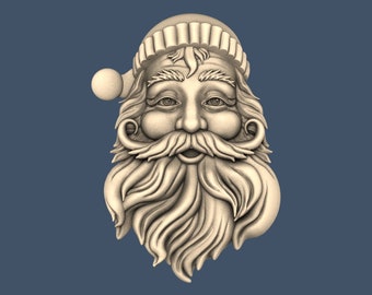Santa Claus Christmas Relief - CNC Router STL Model