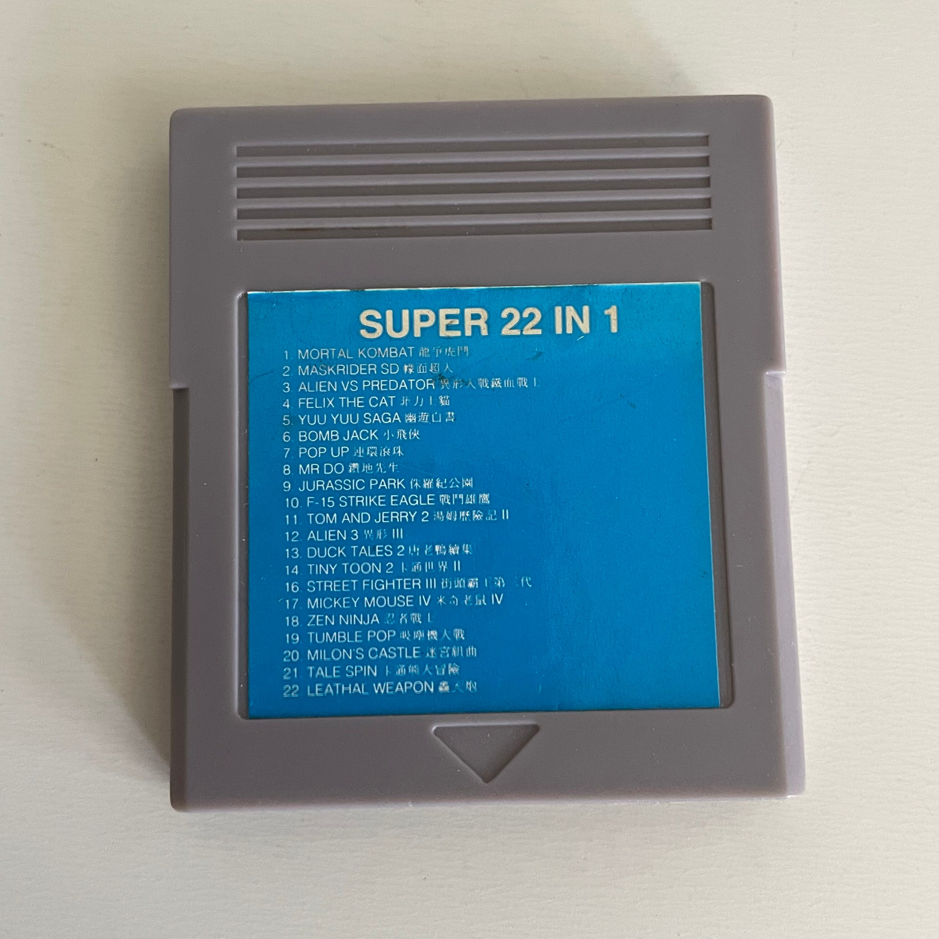 Vintage Unlicensed Multicart for Gameboy DMG Super 22 in 1