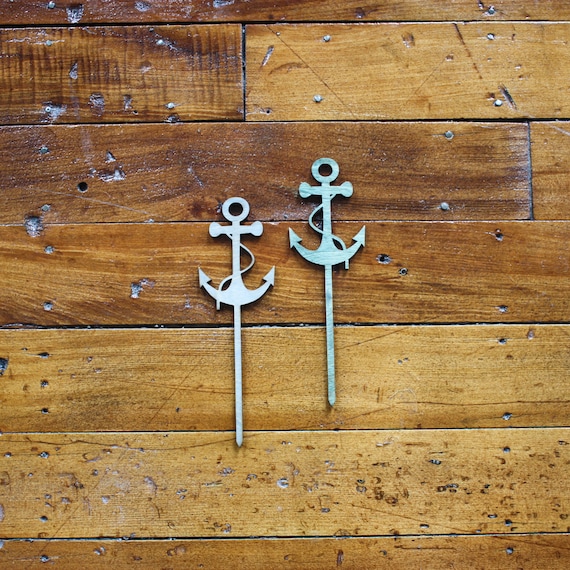 Anchor Cake Topper Cake Topper Wedding Event Decor Etsy