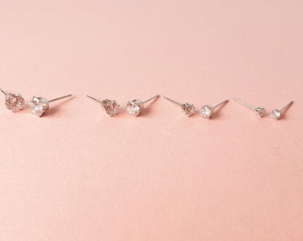 Cubic Zircon 925 Sterling Silver Earring Stud