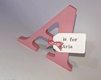 Freestanding Baby Initial with or without frame