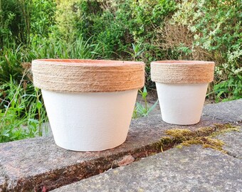 Handpainted plant pot