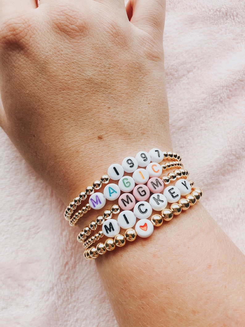 Custom Gold Bracelets Etsy