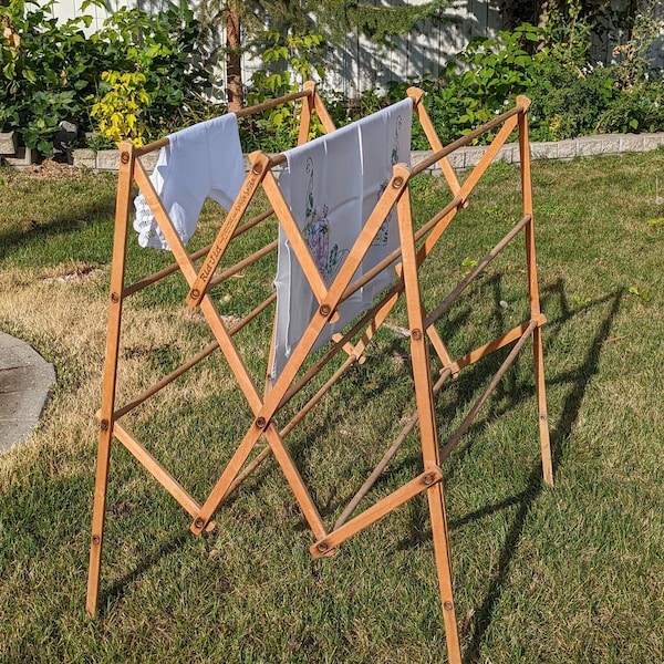 Wooden Drying Rack Etsy