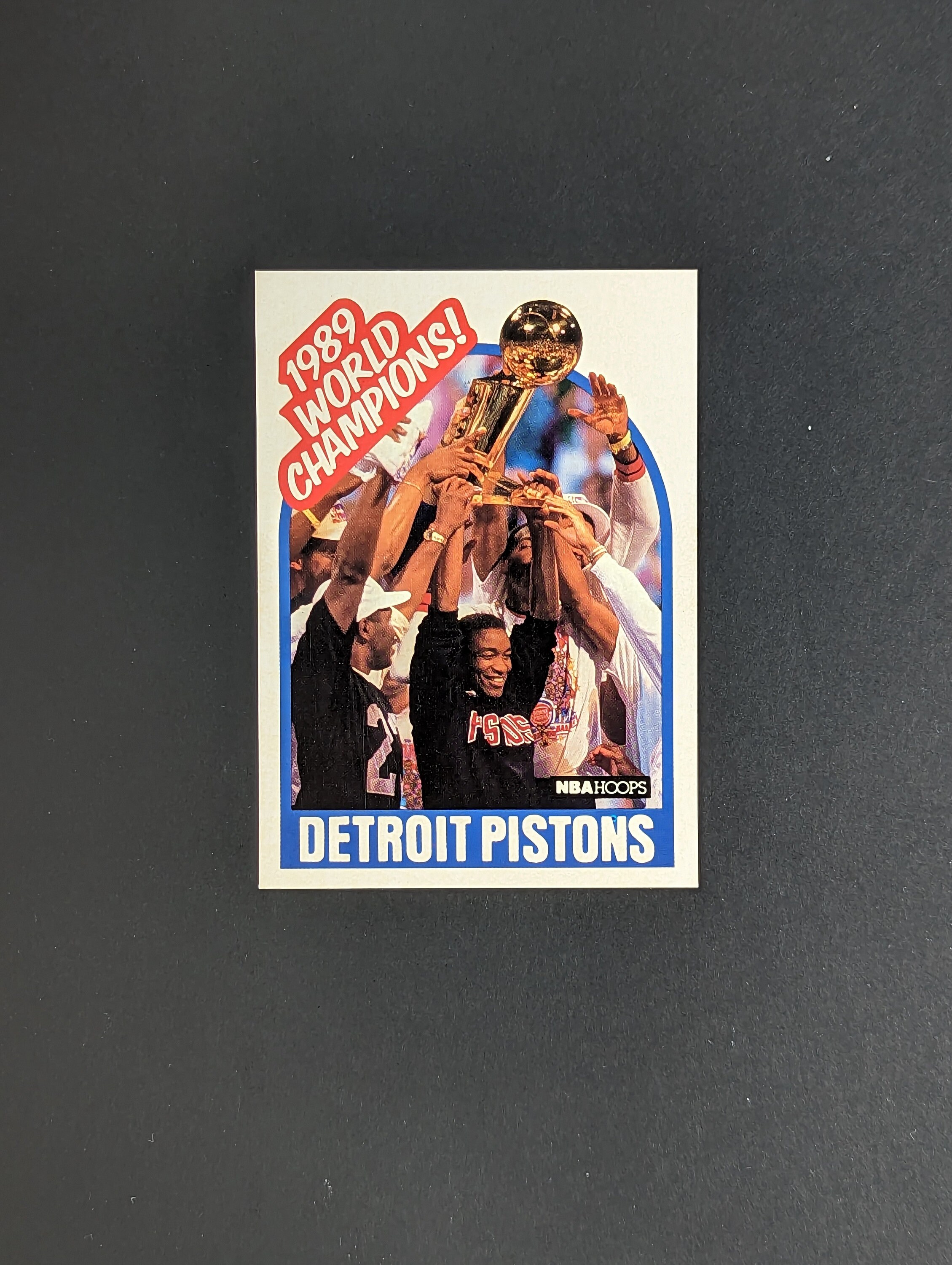 BEST NBA Hoops 1989 World Champions Detroit Pistons Card #353