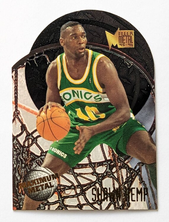 1995-96 Fleer Metal Shawn Kemp Super Sonics #5 Die Cut Nm-mint - Etsy