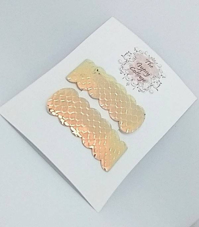 holographic scales hair clips baby hair clips toddler girls teen women/'s snap clip set Faux leather snap clips