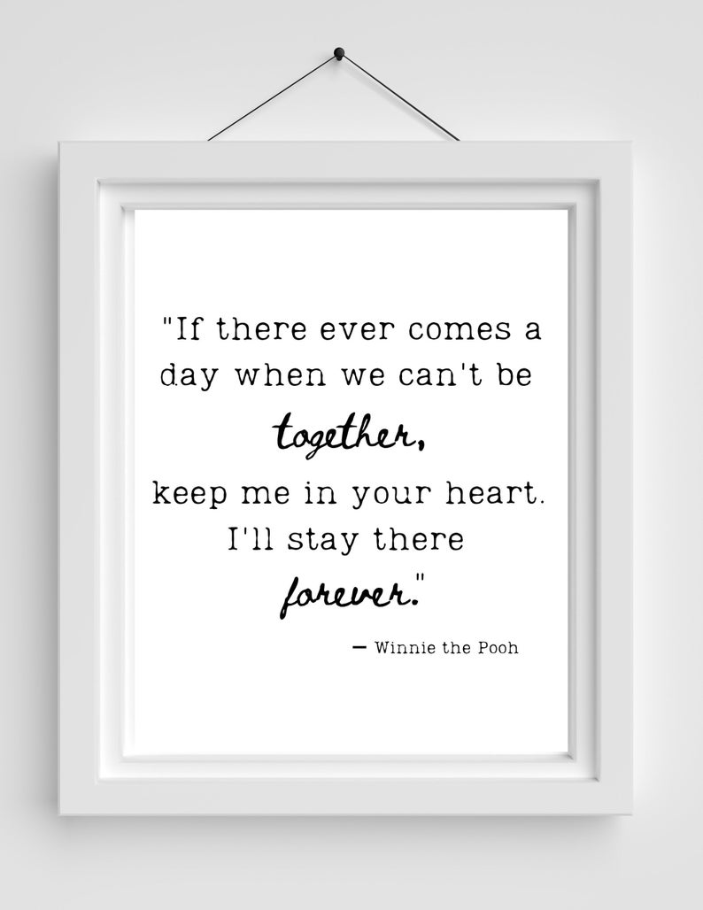 Winne the Pooh Quote, Baby Nursery Quote, Instant Download Quote for Nursery Décor Etsy