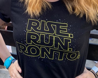 Galaxy's Edge Unisex Tee: Rise, Run, Ronto - Cotton Blend