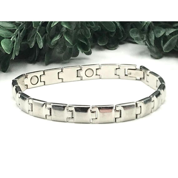 Vintage Style Sabona Stainless Steel Magnetic Bracelet Etsy