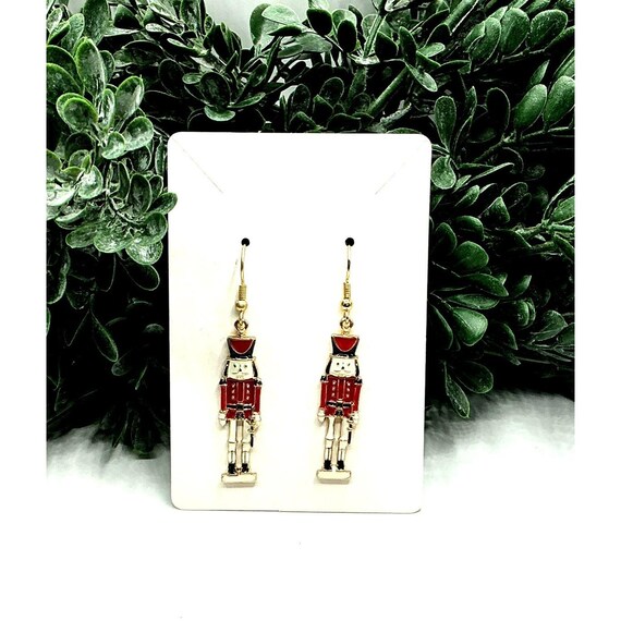 Nutcracker Soldier Dangle Earrings - image 4