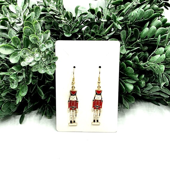 Nutcracker Soldier Dangle Earrings - image 5