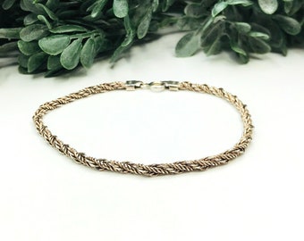 Vintage chain link bracelet stamped 925 length 7"