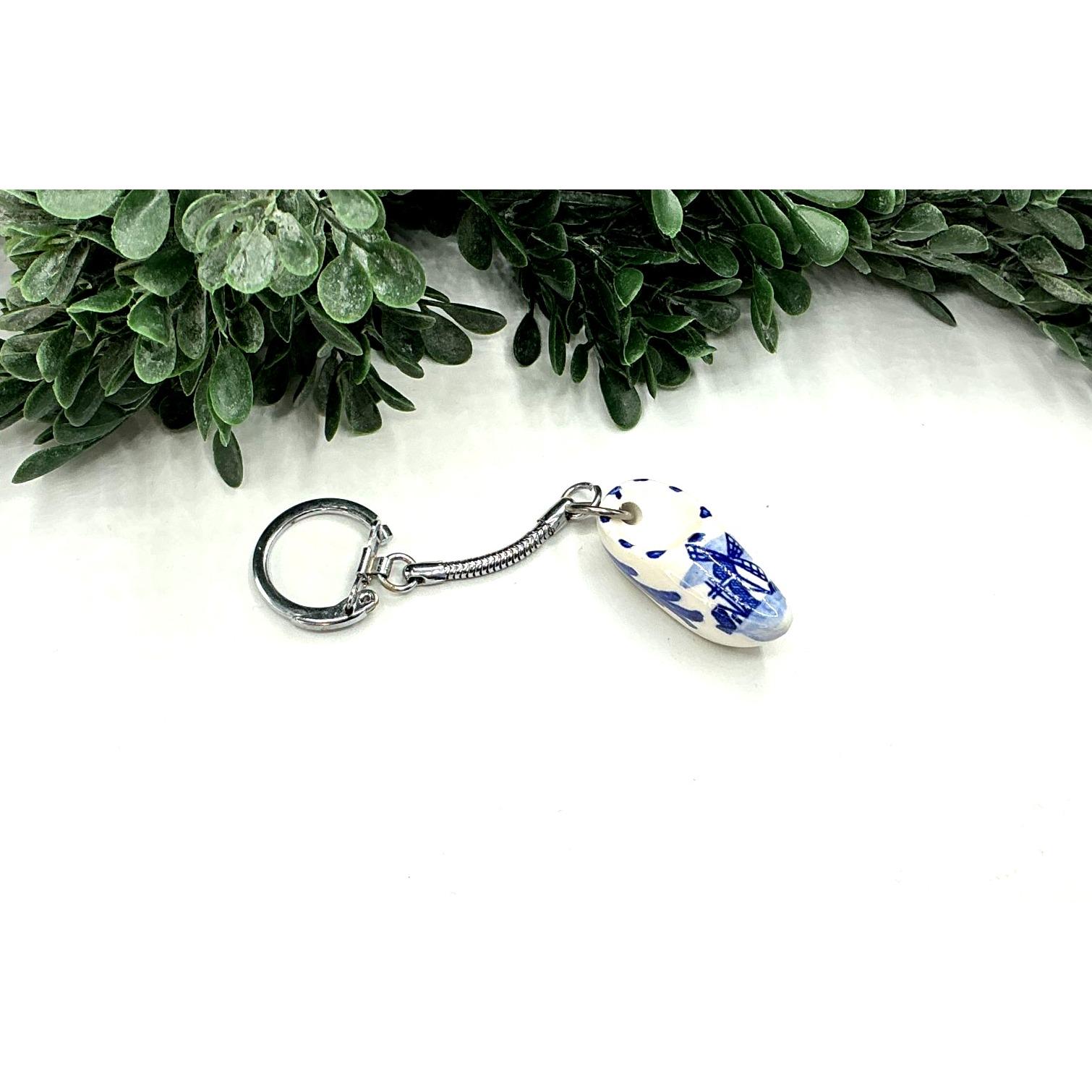 No.130刻印ෆ‪デザインチャームෆ‪ Delft Blue Ceramic Ceramic Shoe Keychain From Holland - Etsy