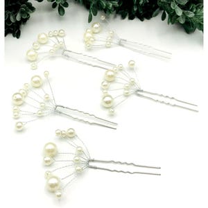 Vintage Style Elegant Pearl Hair Pin Set - Bridal & Special Occasion Hair Accessories