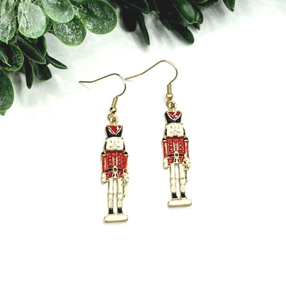 Nutcracker Soldier Dangle Earrings - image 2