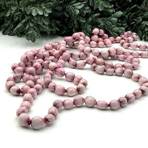 Vintage Pink Beaded Necklace