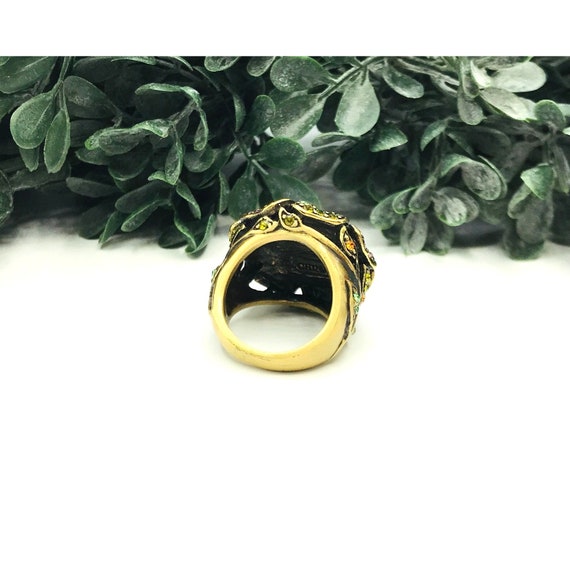 Heidi Daus Statement ring multi color rhinestones… - image 4