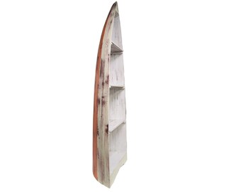 Almost 6.5 Ft Tall Nautical BOAT BOOKSHELF Wine holder Corner Shelf Sailboat Sail Boat Cruiser Yacht Catalina Hunter Dinghy Ship Fishing