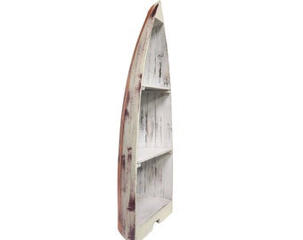 Almost 5 Ft! Tall Nautical BOAT BOOKSHELF Wine holder Corner Shelf Sailboat Sail Boat Cruiser Yacht Catalina Hunter Dinghy Ship Fishing