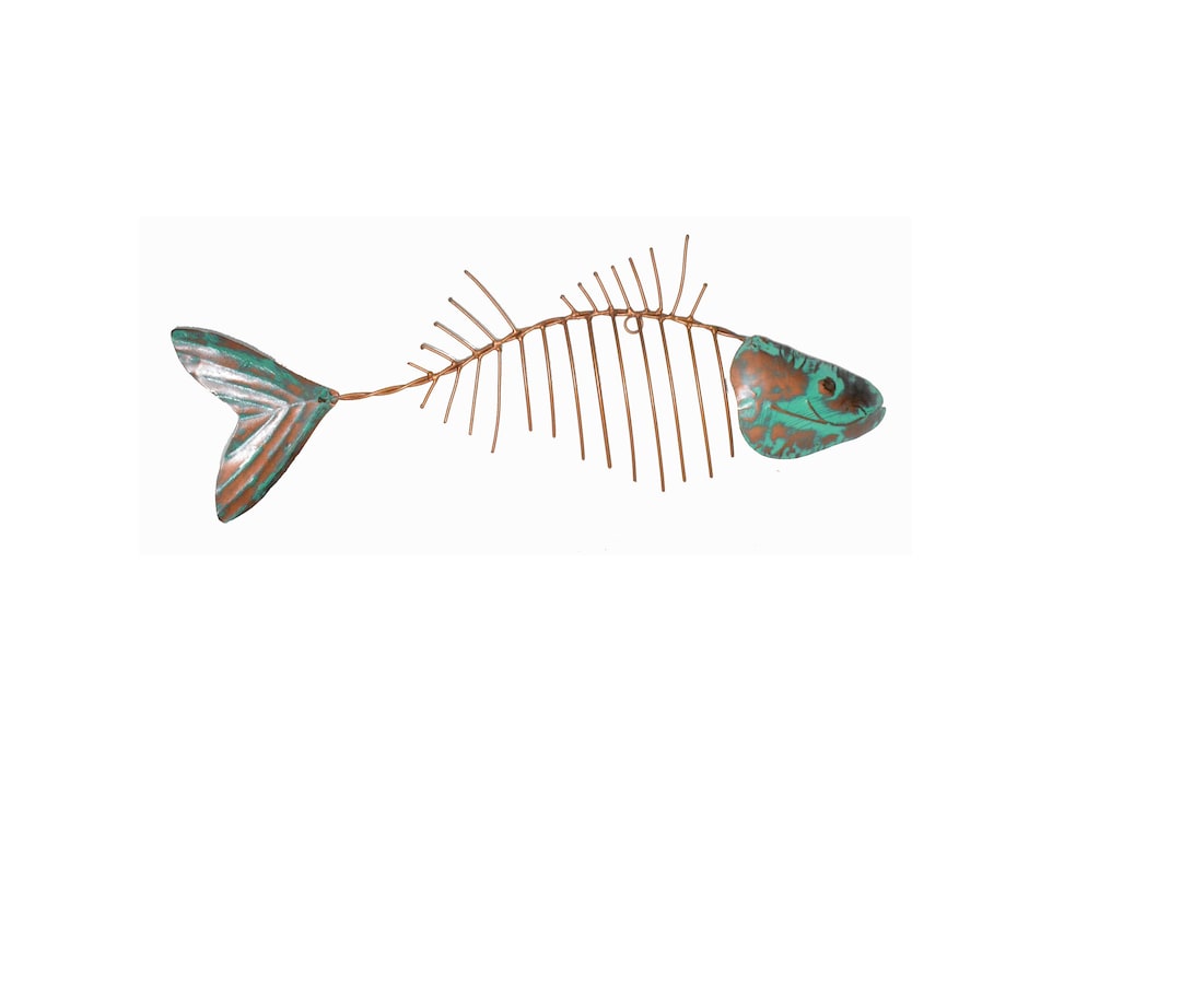 Bonefish Large METAL Hand Crafted Fish Wall Art Sport Trophy Ocean