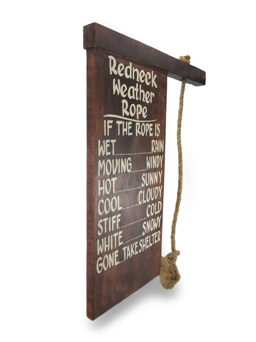 Hand Carved Wooden redneck Weather Rope Novelty Etsy Canada