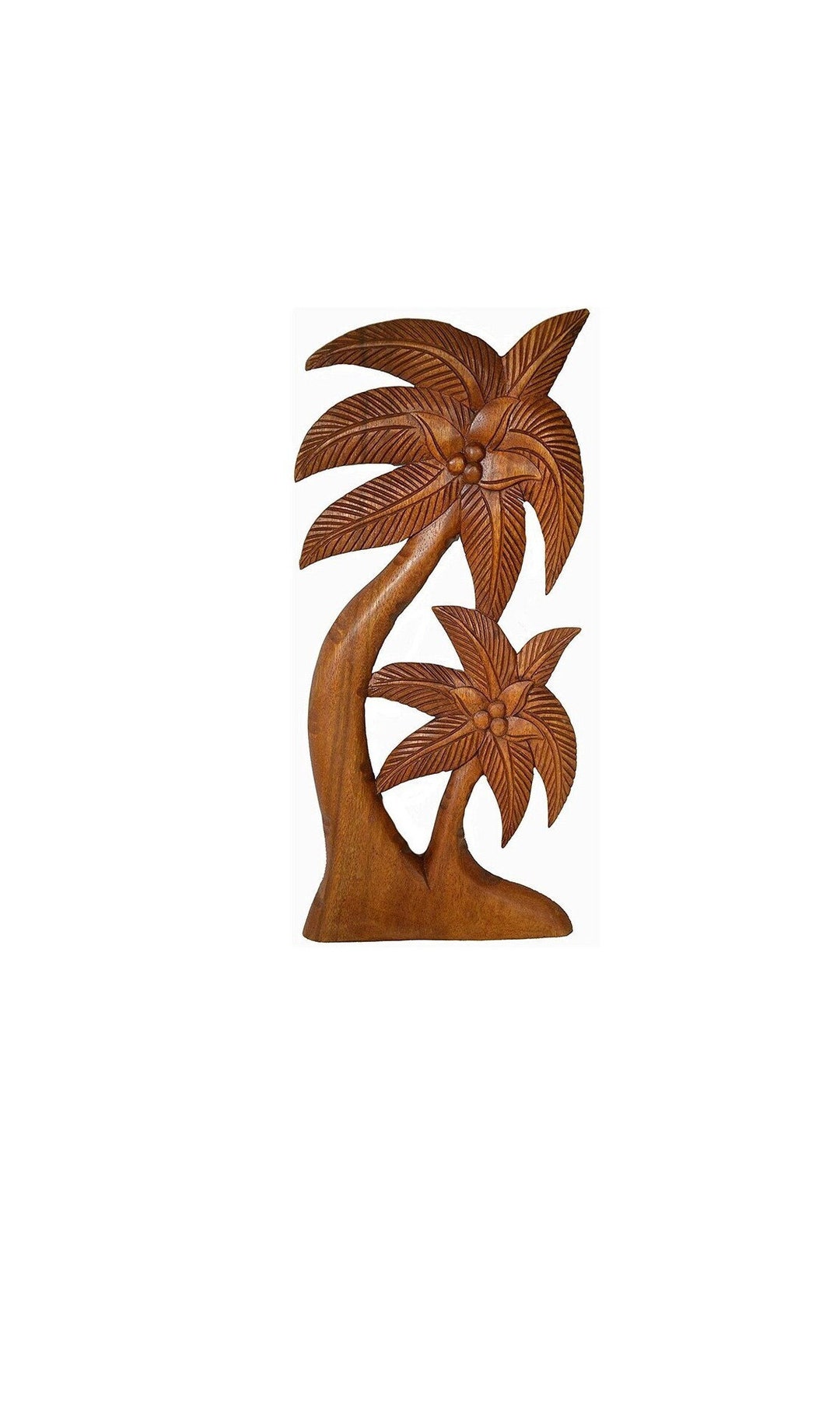 Beautiful Handmade Wooden Palm Tree With Coconuts Tropical Island Wall Art Etsy