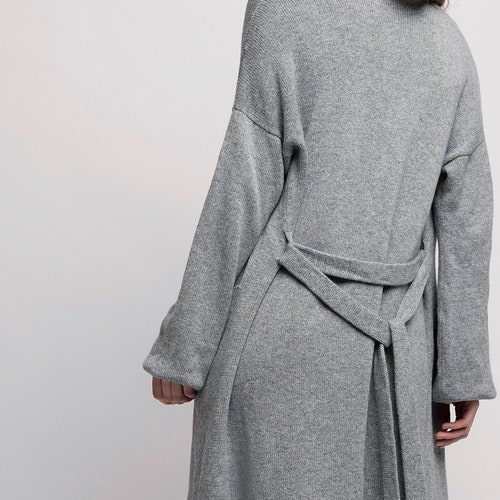 Luxury Cashmere Robe Cardigan Knitted 