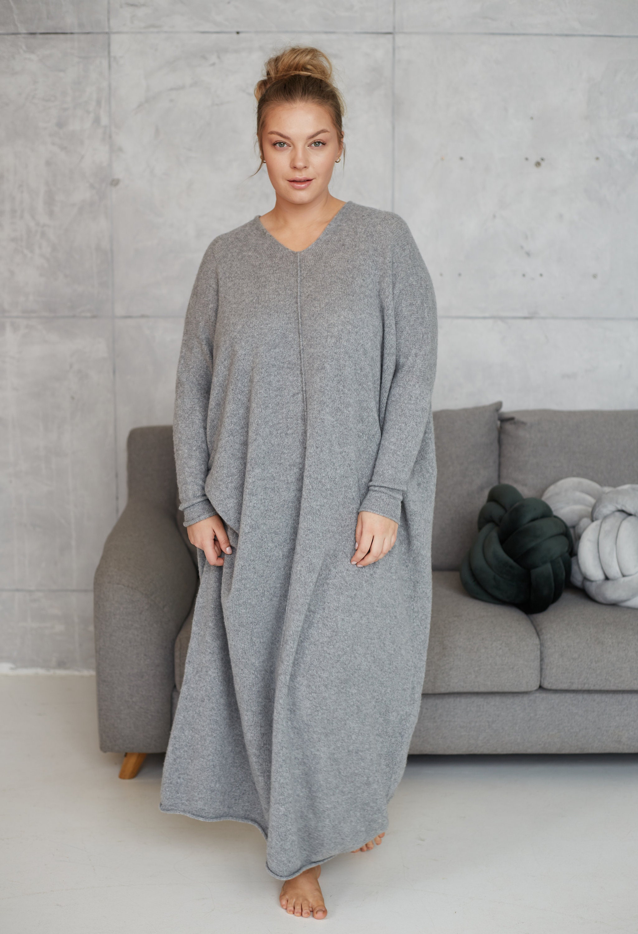knee length dresses for ladies Nillieta Cashmere Sweater Dress by The Row- La Garçonne