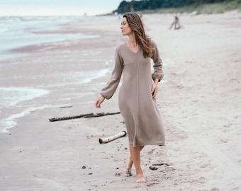 dresses knitted LIGHT GOLD SPARKLY KNIT MAXI DRESS | CULT MIA