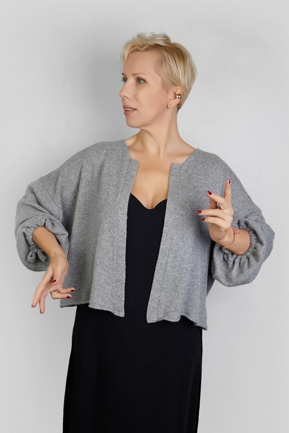cashmere short cardigan