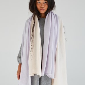 Langer Kaschmirschal für Frauen, weicher Winterstrickschal, übergroßer Kaschmirschal, eleganter Kaschmirschal für Frauen, reiner Kaschmirwinterschal