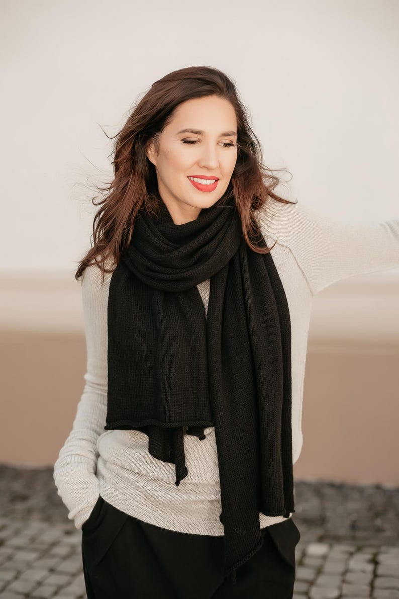 Long Cashmere Scarf, Womens Cashmere Shawl, Warm Cashmere Wool Scarf ...
