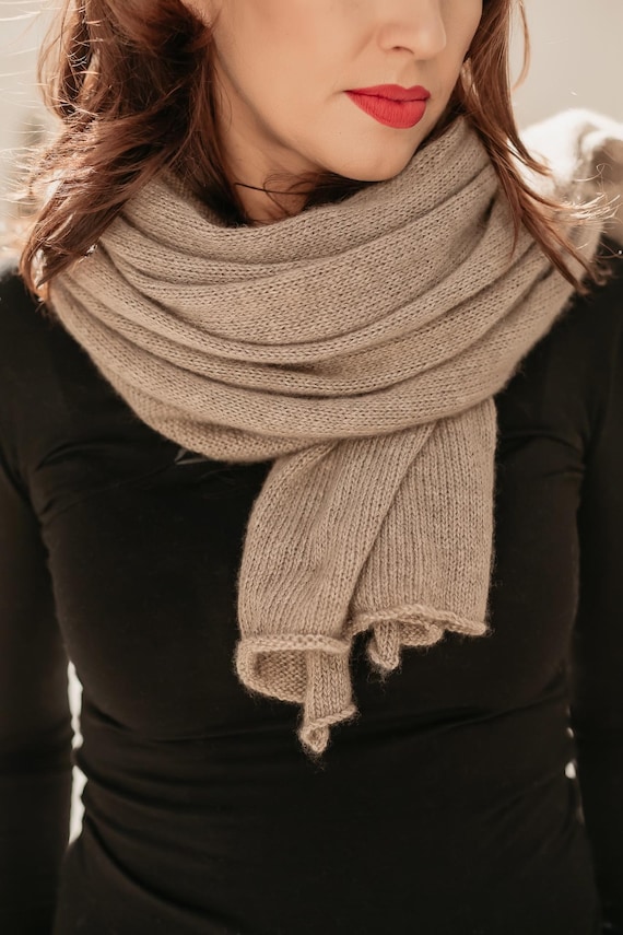 Sciarpa Scialle Alla Moda Semplice In Finto Cashmere Con Frange Grigio Caldo Da Donna Di Taglia Grande, 1 Pezzo, Adatto Per L'uso Quotidiano | SHEIN ALIA