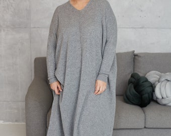 Cashmere long Dress, Autumn Dress, Sweater Dress, Maxi Dress, Casual Dress, Fall Dress, Cashmere Dress , Oversized Sweater for woman