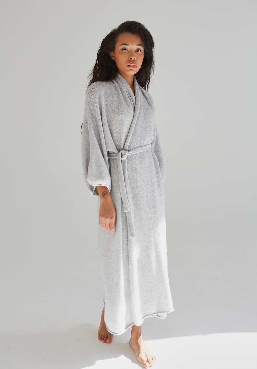 Big Oversized Robe Cashmere Long Kimono Robe, Plus Size Robe for Women, Oversized Cashmere ...