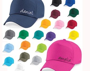 ADULTS Personalised Name Designer inspired Mens Womans Baseball Cap Hat sun hat - TRACKED DELIVERY