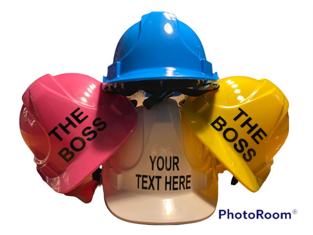 Personalised Kids Toy Hard Hat One Size Adjustable for 17 Years Approx