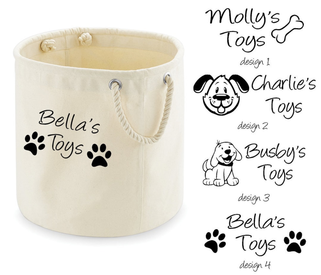 Personalised Dog Toy Storage Bag Organiser Etsy