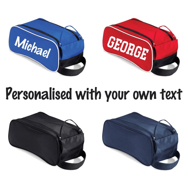 Personalised Football, Rugby Boot Bag Dance, Gym Shoe, PE, Trainers Bag Boys Mens Girls