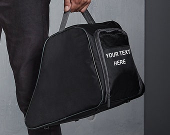Personalised Hiking Boot Bag Walking Bag Hill Walking Muddy Boots Shoe Bag Boots Sports Bag - custom print name initials - TRACKED DELIVERY