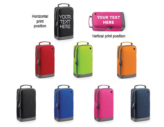 PERSONALISED BOOT BAG FOOTBALL RUGBY TOILETRY SPORTS SCHOOL TRAVEL SHOE BAG