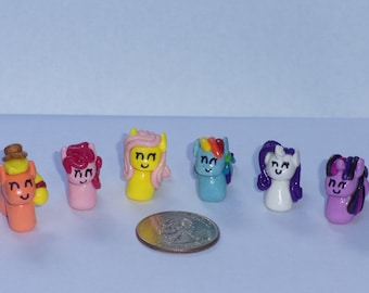 My Little Pony Mane Six Inspired Collectible Figures & Necklaces