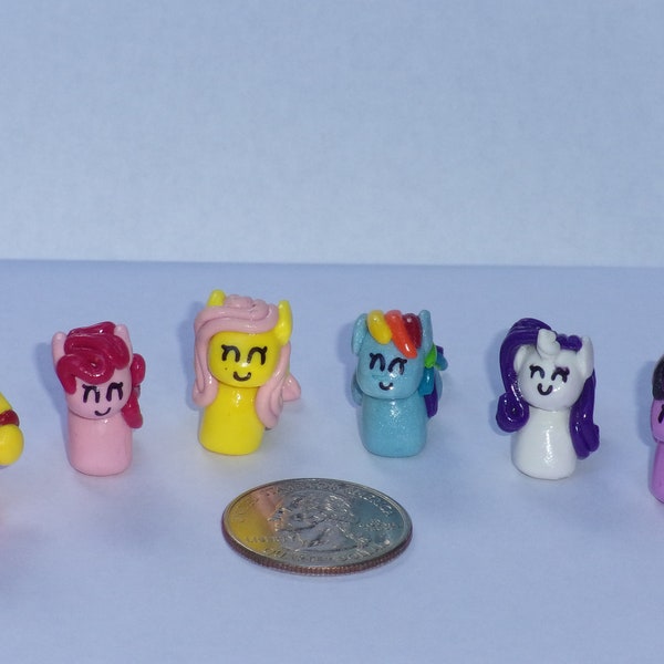 My Little Pony Mane Six Inspired Collectible Figures & Necklaces