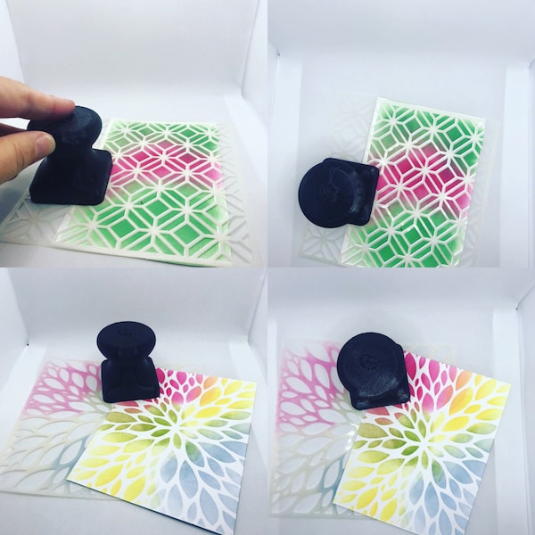 The “Stencil Stop” No Mess Stenciling Assistant/Stamp Press for Misti Or Stamparatus