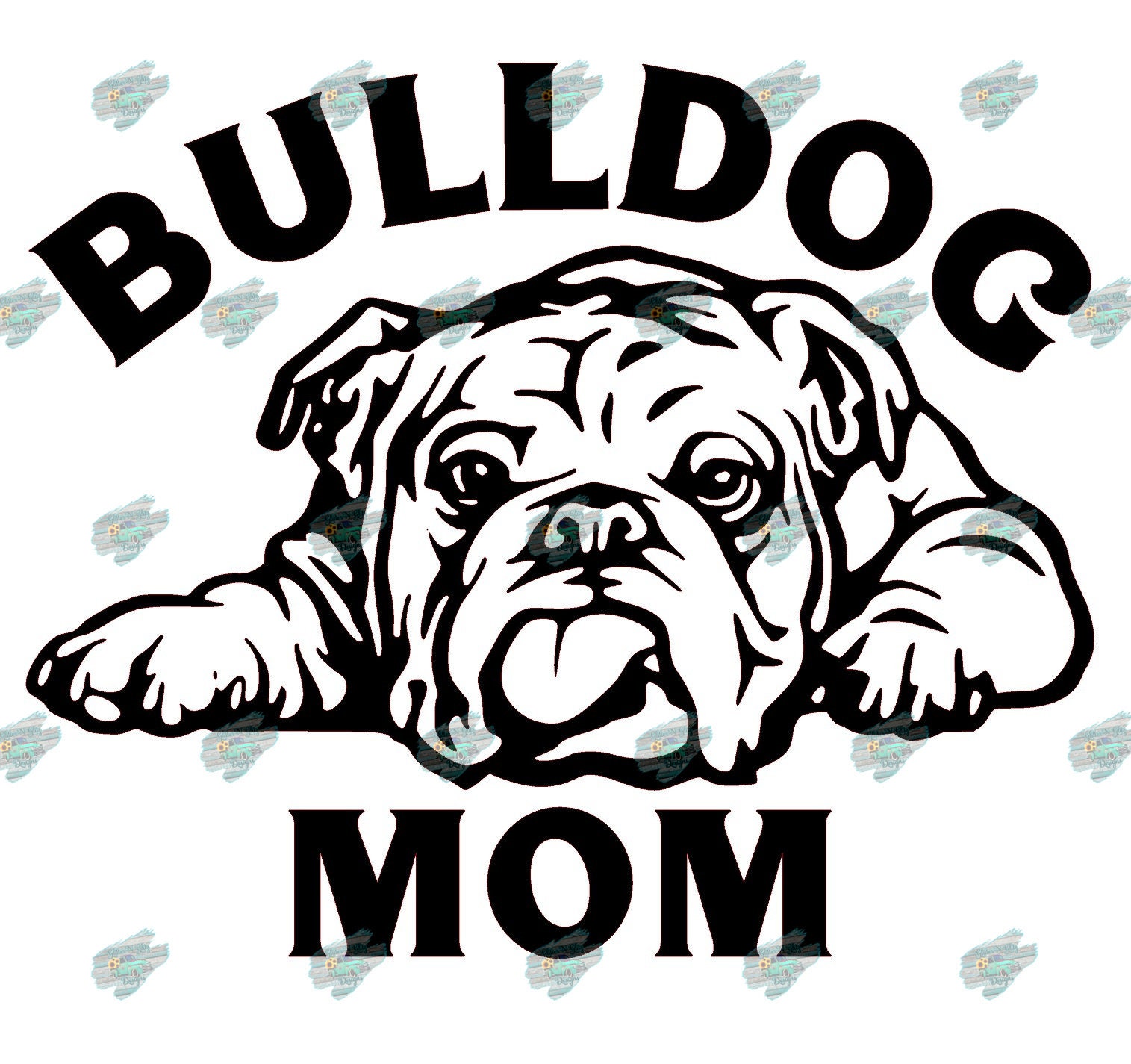 Bulldog Mom Digital File SVG PDF PNG - Etsy UK