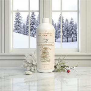 Christmas Scented Mop Soap: Gingerbread, Tree, Peppermint Mocha, Cranberry, Sugarplum, Cookie Scents 32 oz